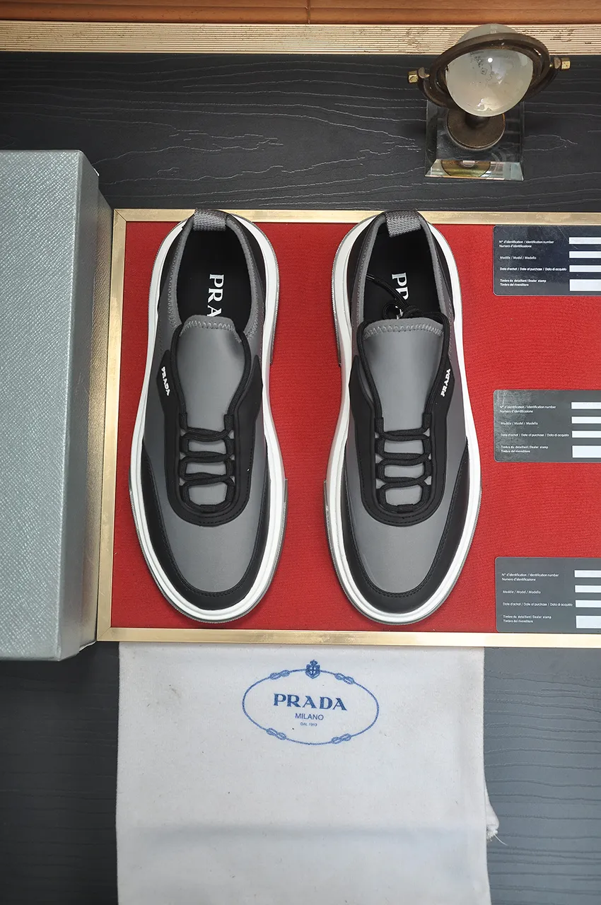 Men's shoes 💰580💶【PRADA】Top original, new season, high quality original goods, top imported calfskin with original imported glue, imported cowhide inside with original cowhide feet, original outsole! Quality guaranteed! Code 38-45 (45 customized)